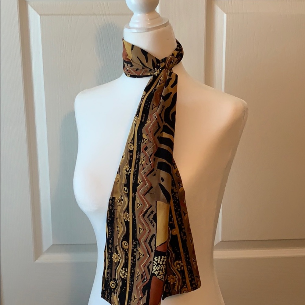Vintage head/neck scarf- multicolor